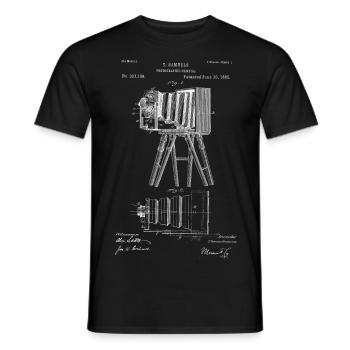 Vintage Kamera Old School Design - Männer T-Shirt - Schwarz - Vorne - AI Model Male 178 light (178cm)
