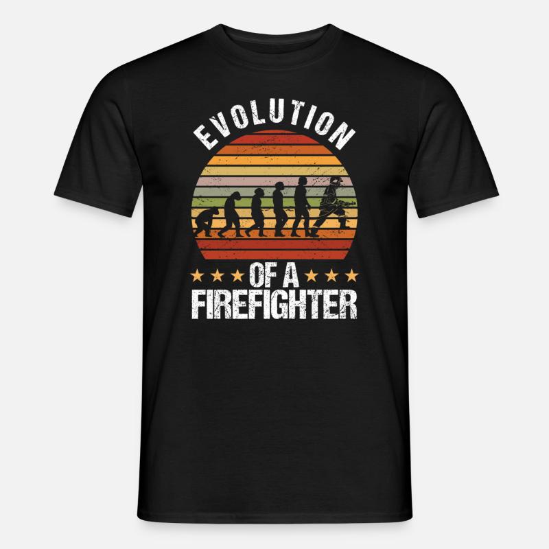 Firefighter Evolution Fire Department - Men’s T-shirt - black