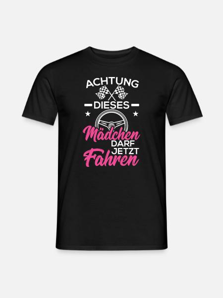 Fahrprüfung bestanden Geschenk Führerschein - Männer T-Shirt - Schwarz