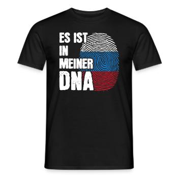 Russland DNA Russe Russin Geschenk Russisch - Männer T-Shirt - Schwarz - Vorne - AI Model Male 178 light (178cm)