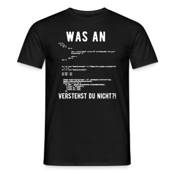 Informatik Informatiker Lustiges Programmierer - Männer T-Shirt - Schwarz - Vorne - AI Model Male 178 light (178cm)