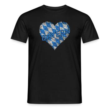 Bayern Bavaria - Männer T-Shirt - Schwarz - Vorne - AI Model Male 178 light (178cm)