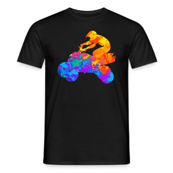 Quad Quad Ride Atv Offroad Gift - Men's T-Shirt - black - Front - AI Model Male 178 light (178cm)