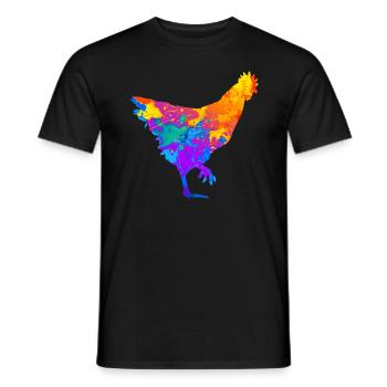 Chicken Chicken Chicken Farmers Chicken Farmers Chicken Farmers - Men's T-Shirt - black - Front - AI Model Male 178 light (178cm)
