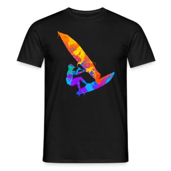Windsurfen Windsurfer Windsurfer Planche à voile - T-shirt homme - noir - Devant - AI Model Male 178 light (178cm)