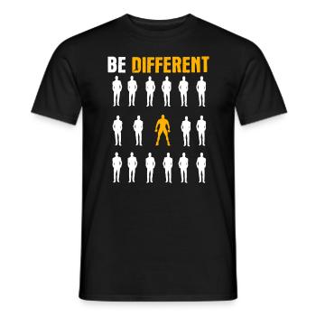 Gym Musculation Entraînement rétro drôle - T-shirt homme - noir - Devant - AI Model Male 178 light (178cm)