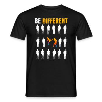 Thai Boxing Kickboxing MMA Funny Saying - Men's T-Shirt - black - Front - AI Model Male 178 light (178cm)