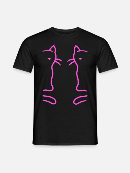 Retro Cats Vintage 90s 80s Cat Kids - Men's T-Shirt - black