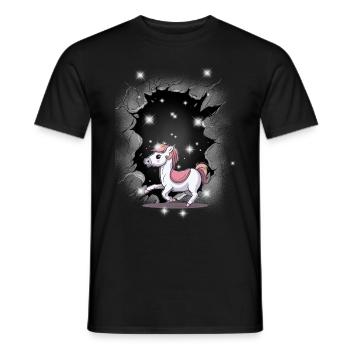 Cheval Poney Enfants Enfant Fille Cavalier Chevaux - T-shirt homme - noir - Devant - AI Model Male 178 light (178cm)