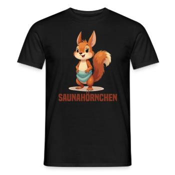 Sauna Saunameister Spruch Saunagänger Frauen - Männer T-Shirt - Schwarz - Vorne - AI Model Male 178 light (178cm)