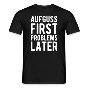 Saunieren Sauna Saunameister Spruch Saunagänger - Männer T-Shirt - Schwarz - Vorne - AI Model Male 178 light (178cm)