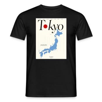 Japan Tokyo Kawaii Anime Japanisch Manga Liebhaber - Männer T-Shirt - Schwarz - Vorne - AI Model Male 178 light (178cm)