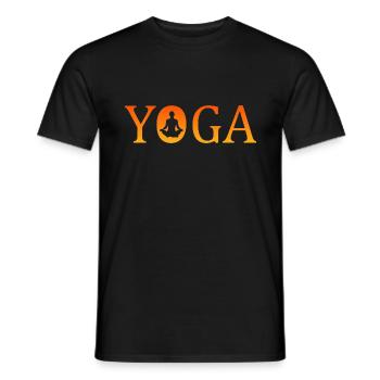 yoga Yoga - Männer T-Shirt - Schwarz - Vorne - AI Model Male 178 light (178cm)