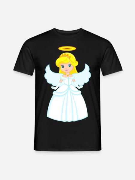 Engel - Männer T-Shirt - Schwarz