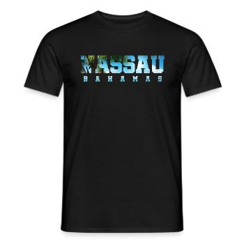 Bahamas Nassau Bahamas Nassau - T-shirt homme - noir - Devant - AI Model Male 178 light (178cm)