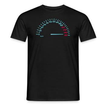 Compteur.png - Men's T-Shirt - black - Front - AI Model Male 178 light (178cm)