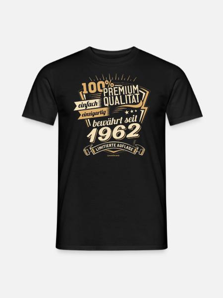 Premium Qualität seit 1962 - Geburtstags Geschenk - Männer T-Shirt - Schwarz