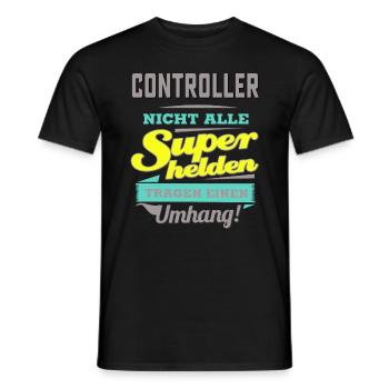 NEON Design für Superhelden - Controller - - Männer T-Shirt - Schwarz - Vorne - AI Model Male 178 light (178cm)