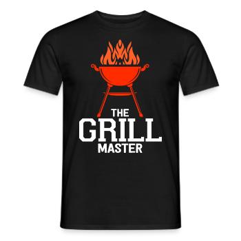 Grillen Grill BBQ Sommer Fest Geschenkidee - Männer T-Shirt - Schwarz - Vorne - AI Model Male 178 light (178cm)