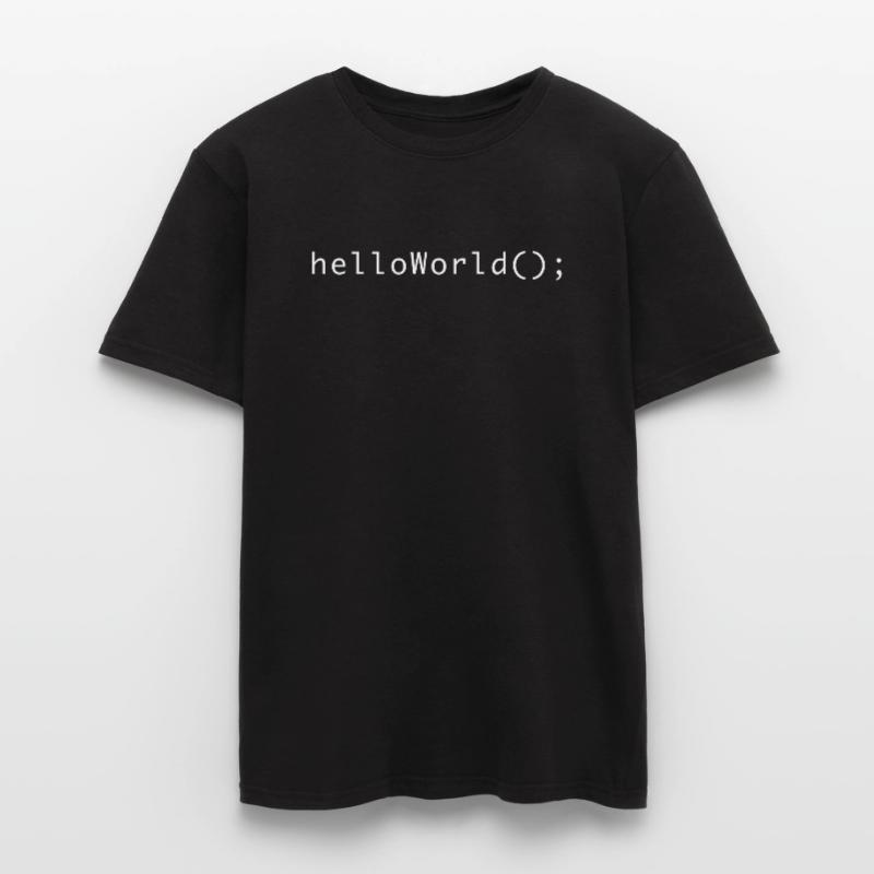 Code de programme HelloWorld Codage Informatik T-shirt homme