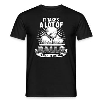 Golfing Funny Quote T-Shirt Gift For Golfers - Men's T-Shirt - black - Front - AI Model Male 178 light (178cm)