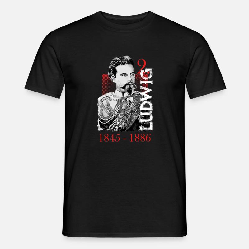 Ludwig 2. - Black Edition - Männer T-Shirt - Schwarz