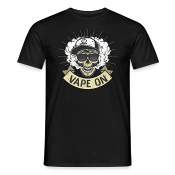 Cloud Chaser - Vaping Gangster - Vape On - Männer T-Shirt - Schwarz - Vorne - AI Model Male 178 light (178cm)