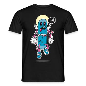 der letzte Skateboard Trick - Männer T-Shirt - Schwarz - Vorne - AI Model Male 178 light (178cm)