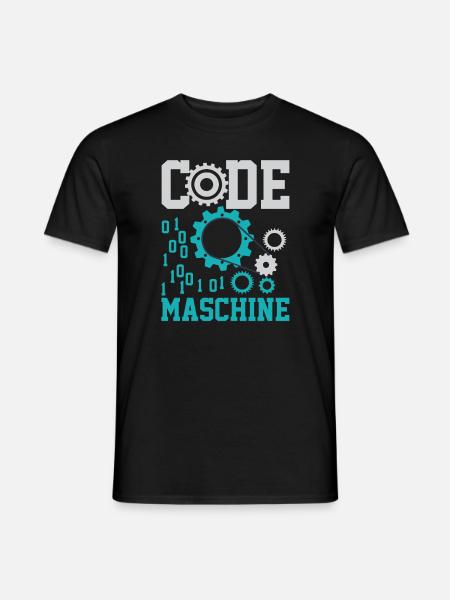 Code Machine Computer Nerd Computer Scientist Shirt - Men's T-Shirt - black