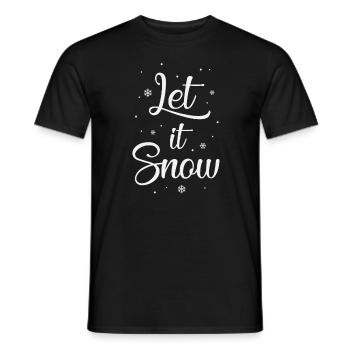 Let it snow - Männer T-Shirt - Schwarz - Vorne - AI Model Male 178 light (178cm)