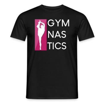Gymnastics - Männer T-Shirt - Schwarz - Vorne - AI Model Male 178 light (178cm)