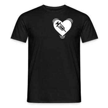 Krankenschwester - Männer T-Shirt - Schwarz - Vorne - AI Model Male 178 light (178cm)