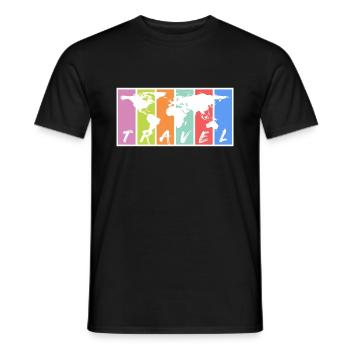 Voyage. Voyage! Voyage - T-shirt homme - noir - Devant - AI Model Male 178 light (178cm)