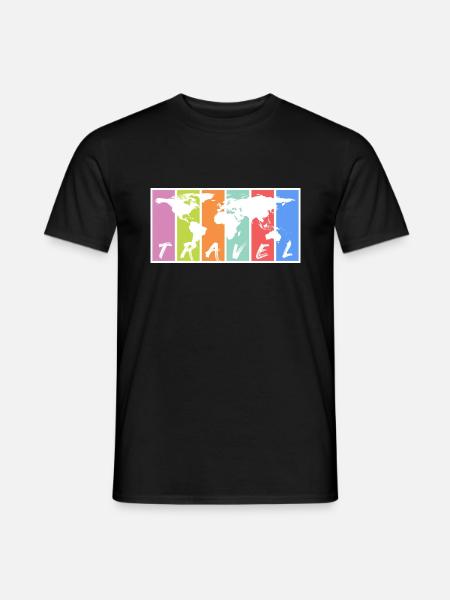 To travel. Travel! Travel - Men's T-Shirt - black