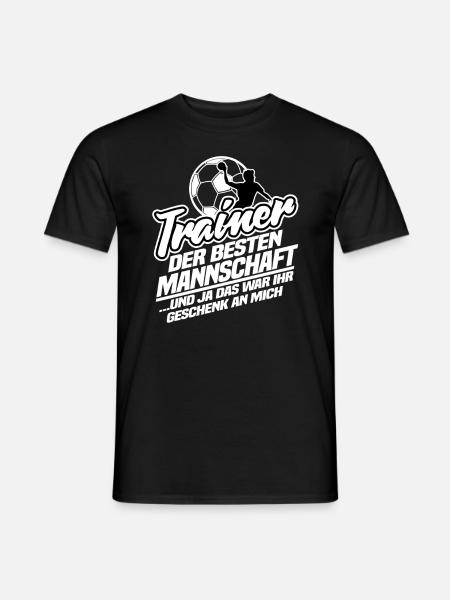 Trainer Handball Geschenk Coach Handballtrainer - Männer T-Shirt - Schwarz