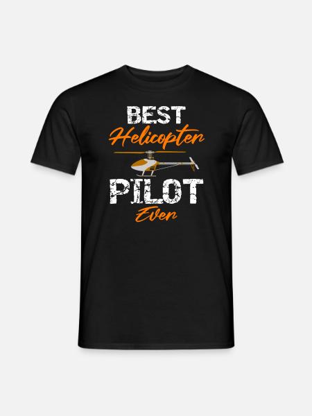 Helicopter Pilote Ever RC Hélicoptère - T-shirt homme - noir
