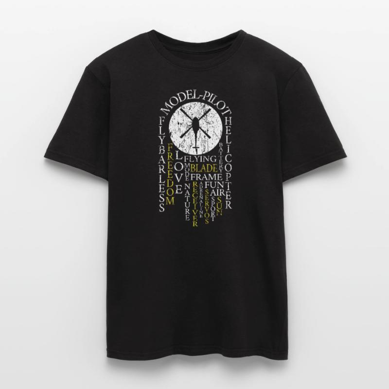 RC hélicoptère définition Pilot télécommandé ECG T-shirt homme