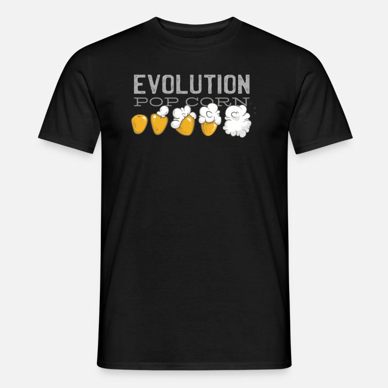 Popcorn Evolution Cinéma - T-shirt homme - noir