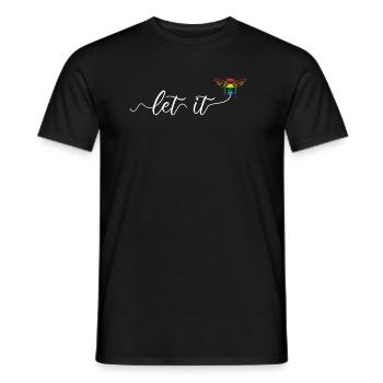 Süßes Bienen Imker Let It Bee LGBTQ Regenbogen - Männer T-Shirt - Schwarz - Vorne - AI Model Male 178 light (178cm)
