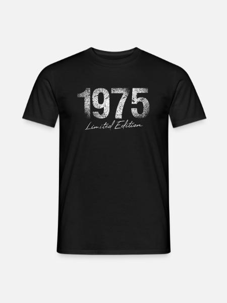 Geburtstag 1975 Limited Edition Geschenk Used Cool - Männer T-Shirt - Schwarz