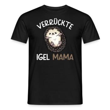 Lustiges Afrikanischer Weißbauchigel Igel Kostüm - Männer T-Shirt - Schwarz - Vorne - AI Model Male 178 light (178cm)