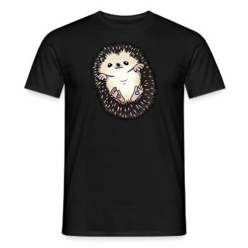 Herzschlag Afrikanischer Weißbauchigel Igel Kostüm - Männer T-Shirt - Schwarz - Vorne - AI Model Male 178 light (178cm)