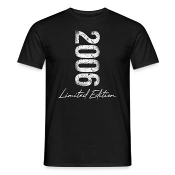 Anniversaire 2006 Édition Limitée Cadeau Occasion Cool - T-shirt homme - noir - Devant - AI Model Male 178 light (178cm)