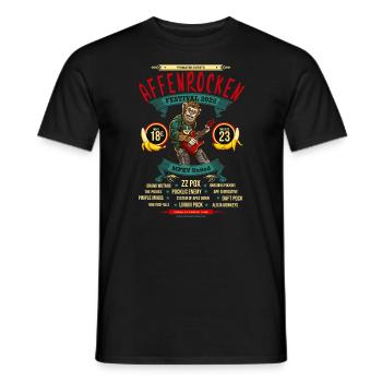 Affen Rocken Festival 2022 Affenpocken - Männer T-Shirt - Schwarz - Vorne - AI Model Male 178 light (178cm)