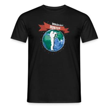 Jägerin, Urban & Lifestyle - Männer T-Shirt - Schwarz - Vorne - AI Model Male 178 light (178cm)