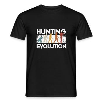 Évolution des chasseurs - T-shirt homme - noir - Devant - AI Model Male 178 light (178cm)