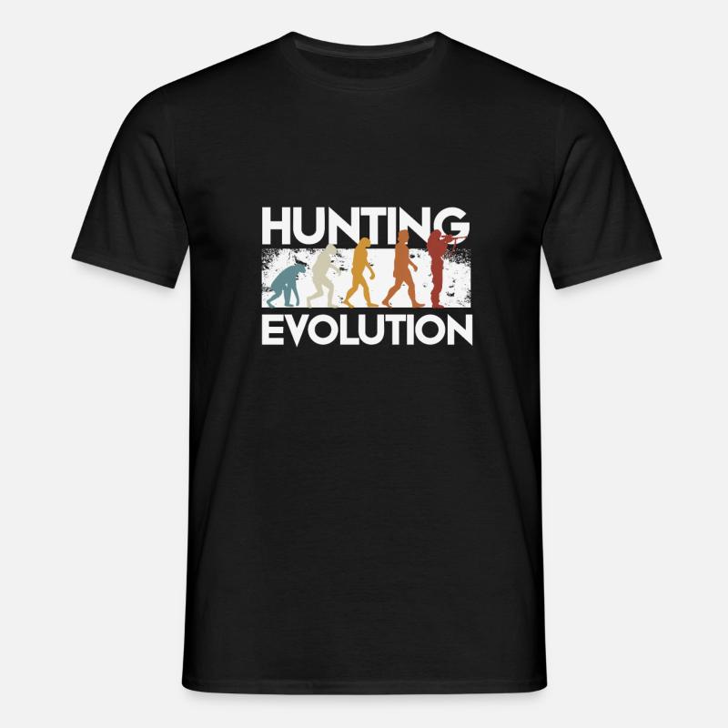 Jägerin Evolution - Männer T-Shirt - Schwarz