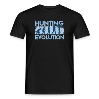 Évolution des chasseurs - T-shirt homme - noir - Devant - AI Model Male 178 light (178cm)