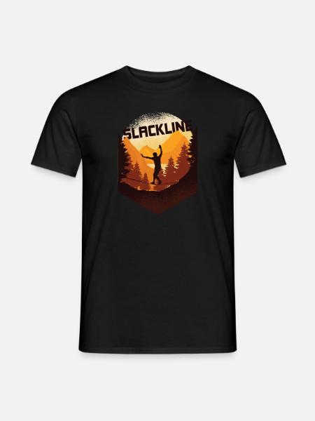 Slackline, Balance Sport - Men's T-Shirt - black