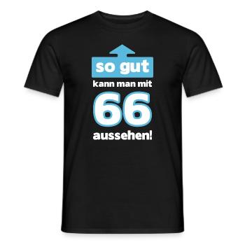 66 Geburtstag Mann Frau Lustig 66 Jahre - Männer T-Shirt - Schwarz - Vorne - AI Model Male 178 light (178cm)